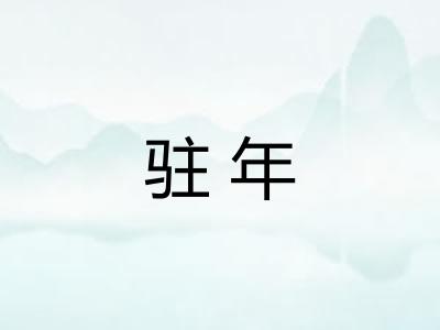 驻年