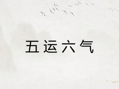 五运六气