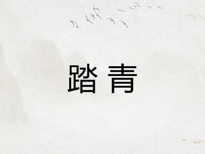 踏青
