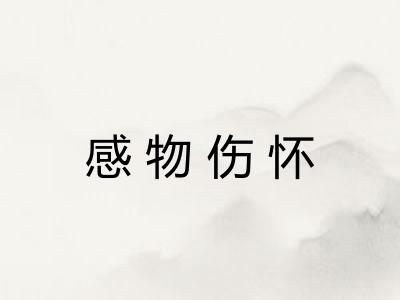 感物伤怀