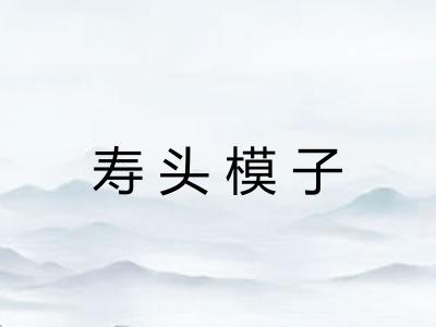 寿头模子