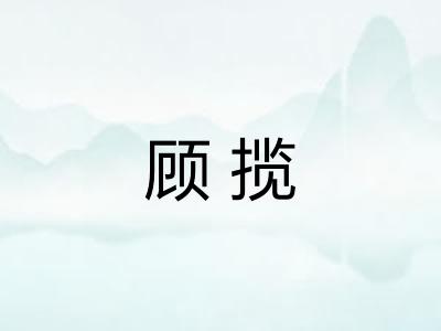 顾揽