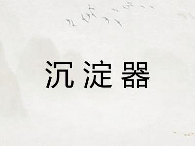沉淀器