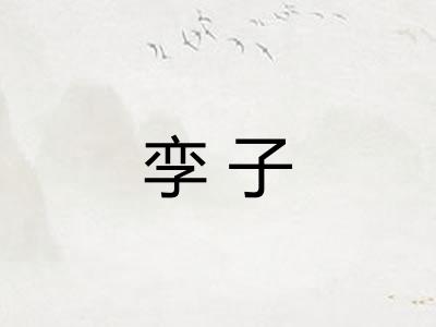 孪子