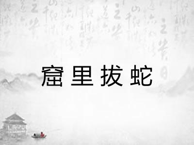 窟里拔蛇