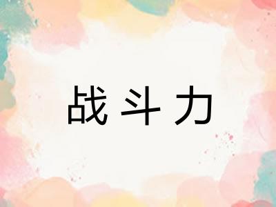 战斗力