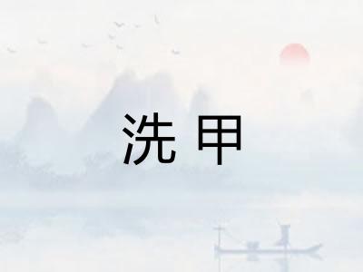 洗甲