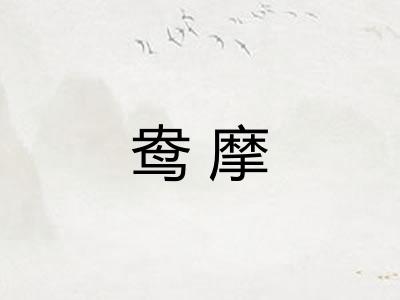 鸯摩