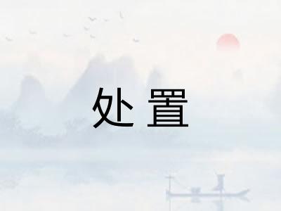 处置