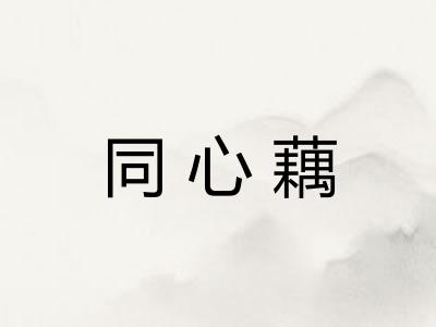 同心藕