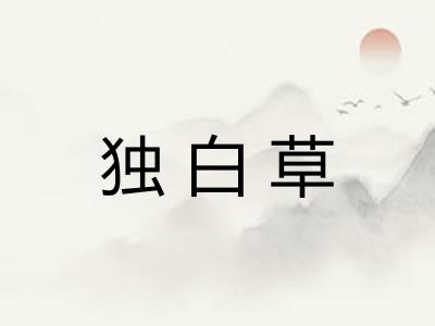 独白草