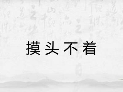 摸头不着