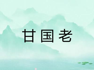 甘国老