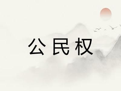 公民权