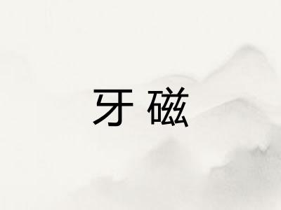 牙磁