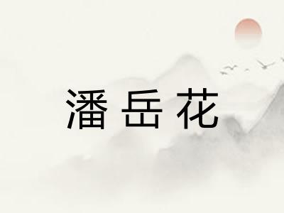 潘岳花