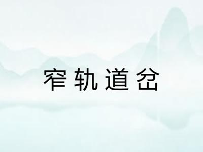 窄轨道岔