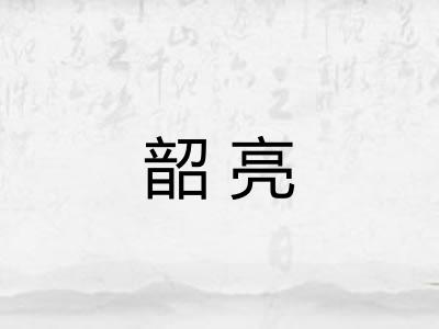 韶亮