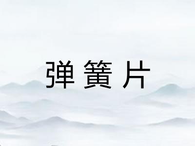 弹簧片