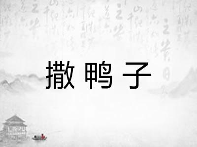 撒鸭子