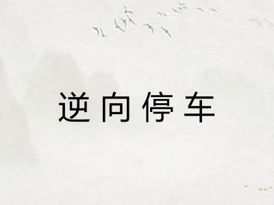 逆向停车