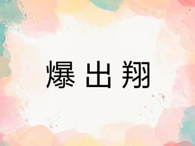 爆出翔