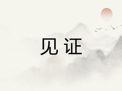 见证