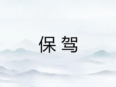 保驾
