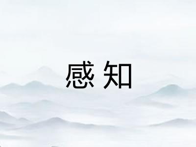 感知