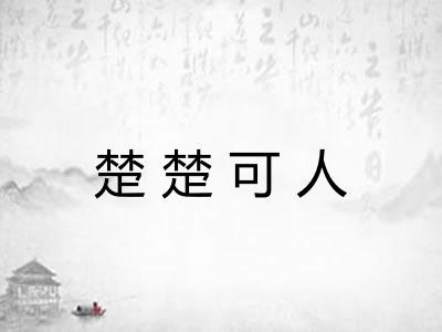 楚楚可人