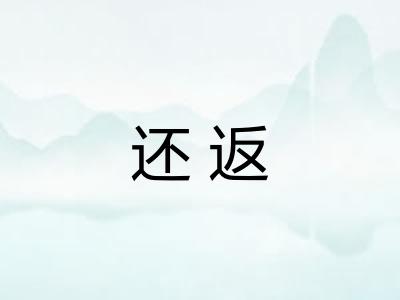 还返