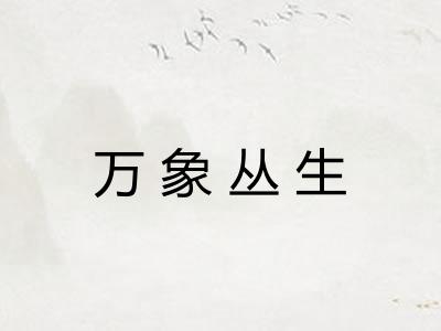 万象丛生