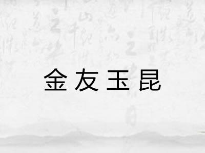 金友玉昆