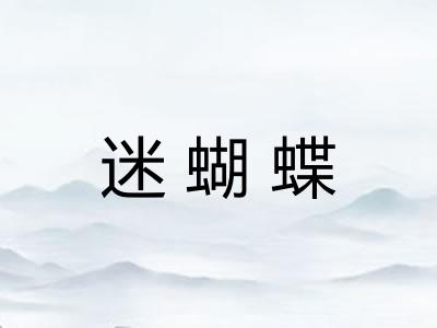 迷蝴蝶