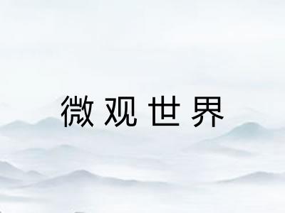 微观世界