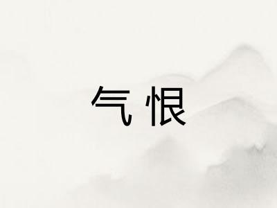 气恨