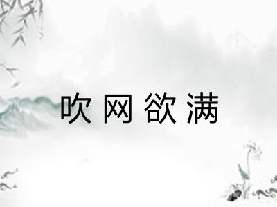 吹网欲满