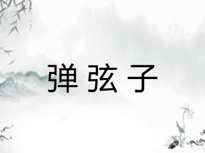 弹弦子