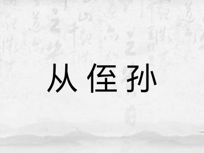 从侄孙