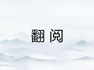 翻阅