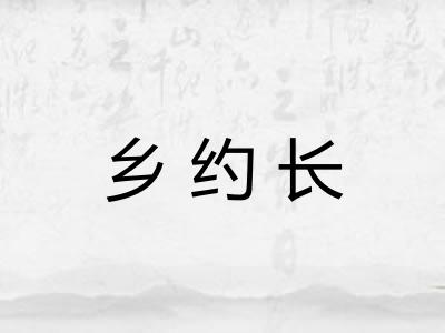 乡约长