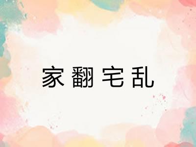 家翻宅乱