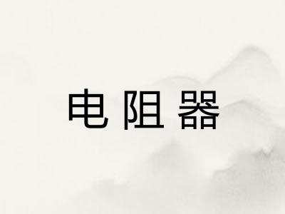 电阻器