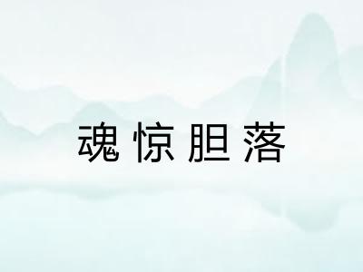 魂惊胆落