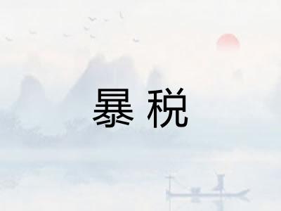暴税