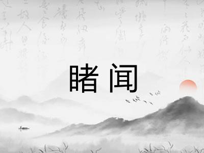 睹闻