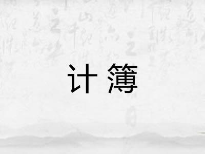 计簿