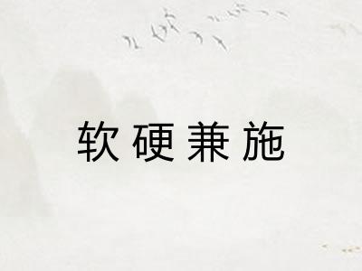 软硬兼施