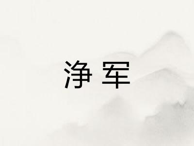 浄军