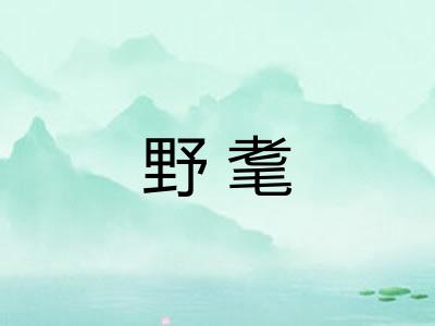野耄